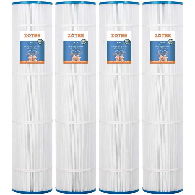 ZOTEE PCC130-PAK4 Pool Filter Cartridge Replaces Clean and Clear Plus 520, C-7472, Darlly 71252,FC-1978, 817-0143, PLFPCC130, 4 Pack