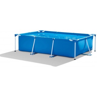 9.8ft x 29.5in Rectangular Frame Above Ground Swimming Pool with Filter Pump