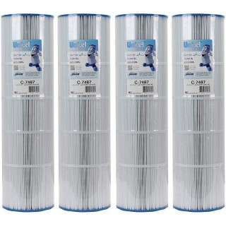 Unicel C-7487 Swimming Pool 100 Sq. Ft. Replacement Filter Cartridge for Hayward CX870XRE (4 Pack)