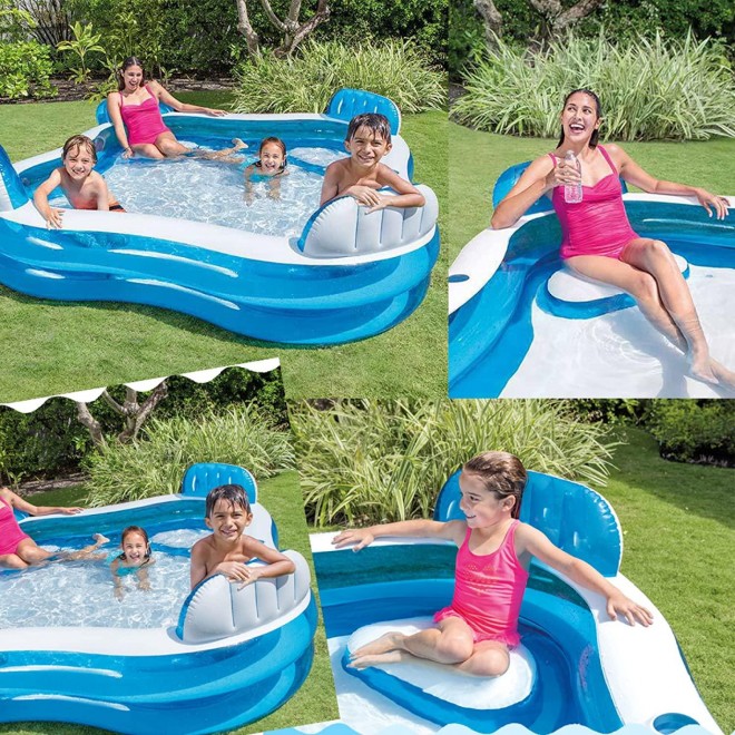 ZHENGRUI Children's Swimming Pool Backyard Pool PVC Durable Inflatable Lounge Pool Outdoor Garden Backyard Outdoor Garden Backyard