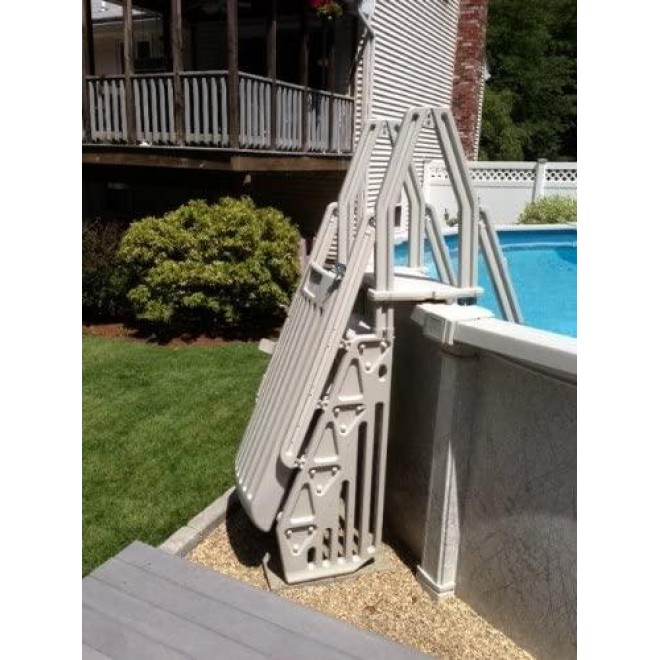 Blue Wave NE115T Neptune A-Frame Entry System for Above Ground Pool, Taupe