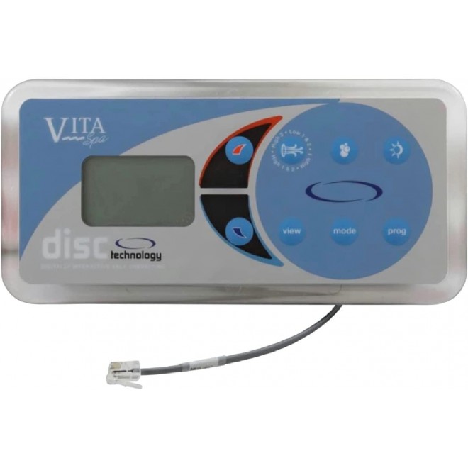 Hot Tub Classic Parts Spa Analytical Spa Side C500, L700C 8 Button New Look Now Compatible with Most Vita Spas Now 460078 / VIT460078