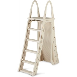 Confer Plastics A-Frame 7200 Above Ground Adjustable Pool Roll-Guard Safety Ladder