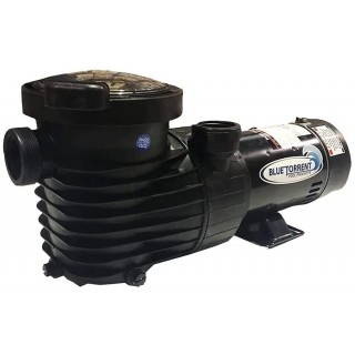 Blue Torrent Pool Products Single 1.5HP Speed Dual Port Flow Force Replacement Pump for Above Ground Pools with On/Off Switch