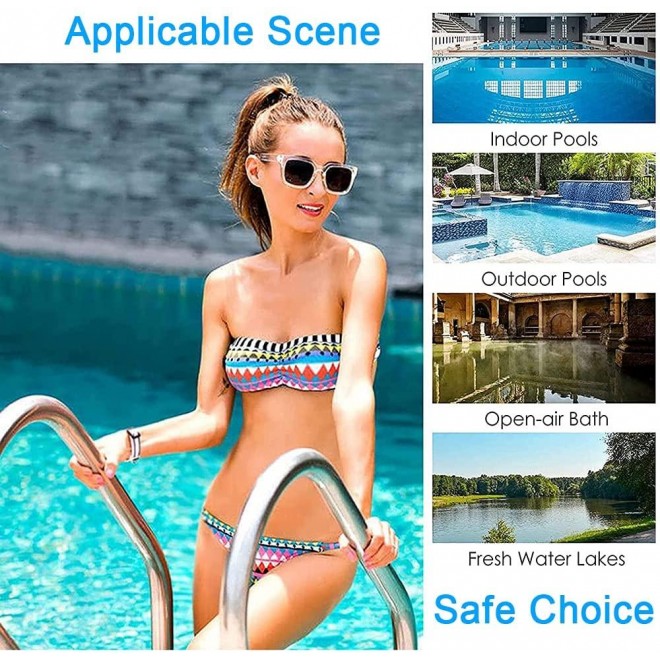 KST Swimming Pool Rail for in Ground Safety Grips for Ramp Railings, Spa Pool Handle for Inground Pool Entry, Quick Installation with Complete Accessories, Anti-Slip & Waterproof