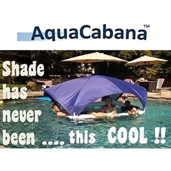 AquaCabana, World's Only All Day/All Way Shade Floating Cabana for Pools, Beaches, Lakes and Rivers