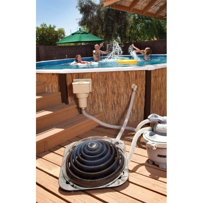 Sun2Solar XD2 Style Single Unit Solar Powered Heaters for Above-Ground Swimming Pools | Heats Pools up to 15,000 Gallons | Includes Bypass Kit, Clamps and Hoses