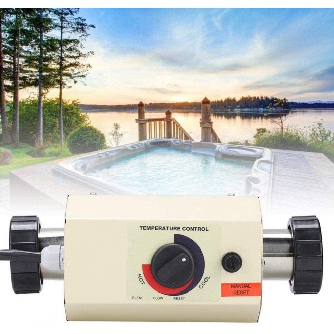 WMM 3KW 220V 240V Electric Water Heater Thermostat SPA Bath Heater Pump,Premium Quality Water Heater Thermostat Swimming Pool Thermostat Portable Pool Heater