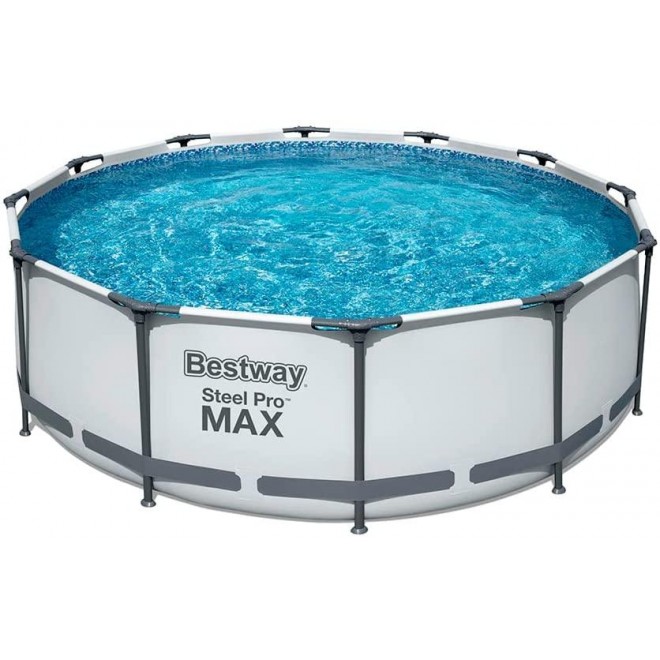 Bestway 56419 Steel Pro MAX Above Ground Swimming Pool, with Filter Pump 12' x 39.5