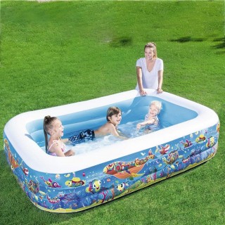 JKLJKL Inflatable Swimming Pools Inflatable Kiddie Pools Swim Center for Kids Adults Babies Toddlers Outdoor Garden Backyard,Multi Colored