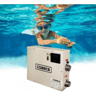 Coasts 240V 15KW Electric Pool Water Heater for Above Ground Inground Pool Hot Tub,Upgrade Portable SPA Water Bath Heater Thermostat Swimming Pool Thermostat Heater Pump