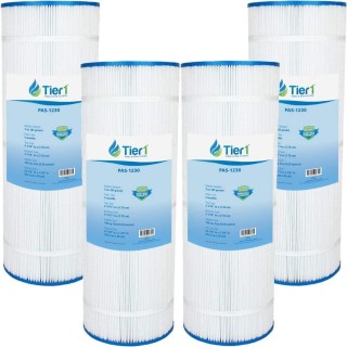 Tier1 Pool & Spa Filter Replacement for Pleatco PFAB100, Filbur FC-1950, Unicel C-7699 Pleated Pool Filter Cartridge 4 Pack