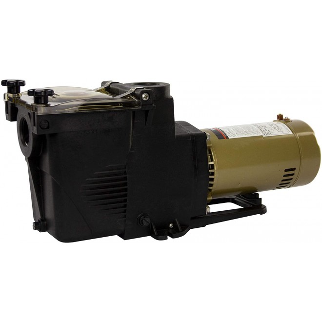 Rx Clear Ultimate Niagara 1 1/2 HP Pool Pump for Inground Swimming Pools | 56 Frame | 115/230 Volt | 12.5/6.2 Amps | Corrosion Proof | Large See-Through Strainer Cover
