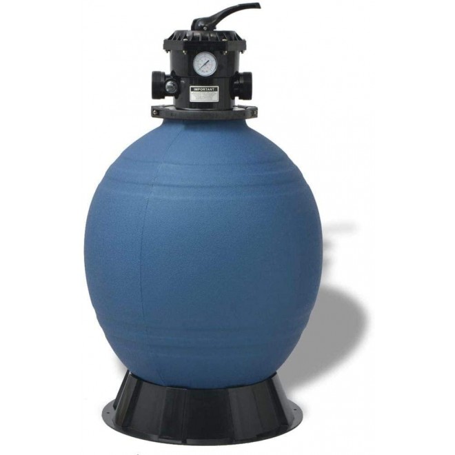 FAMIROSA Pool Sand Filter 22 inch Round Blue