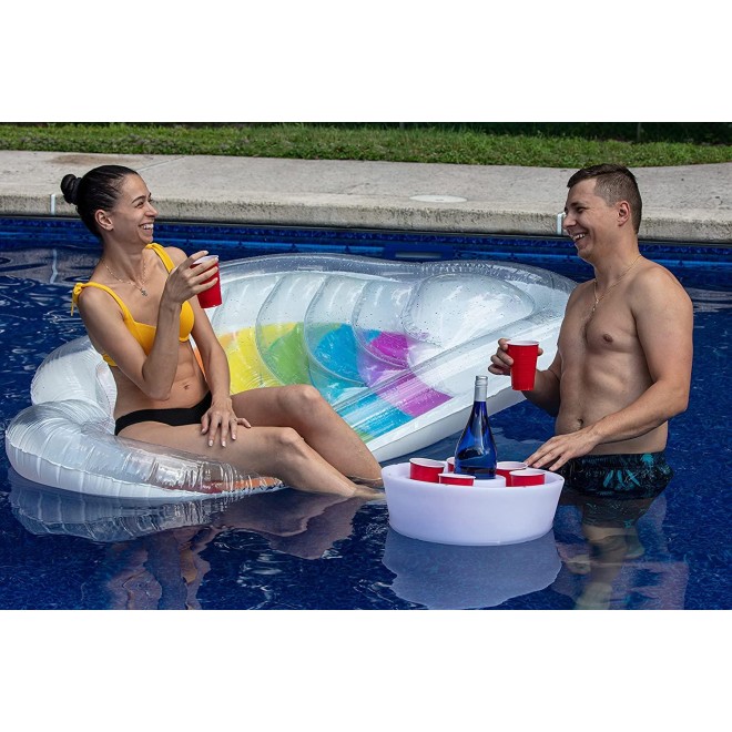 Floating Tray 2020 Pool SPA HOT TUB Float LED Tray Movable Glass Holder for HOT TUB Swim SPA