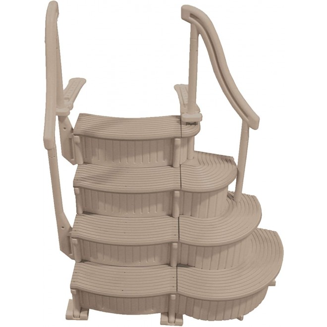 Confer CCX-ADD-VM 3 Step Above Ground Swimming Pool Entry Ladder Stair Add On Only, Beige