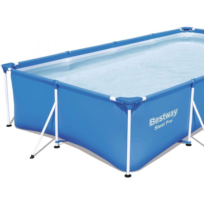 Bestway Steel Pro 13ft x 7ft x 32in Rectangular Frame Above Ground Pool (2 Pack)