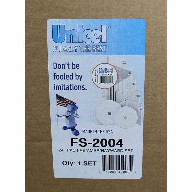 Unicel FS2004 48 Sq. Ft. Complete DE Filter Grid Set (7 Full, 1 Partial)