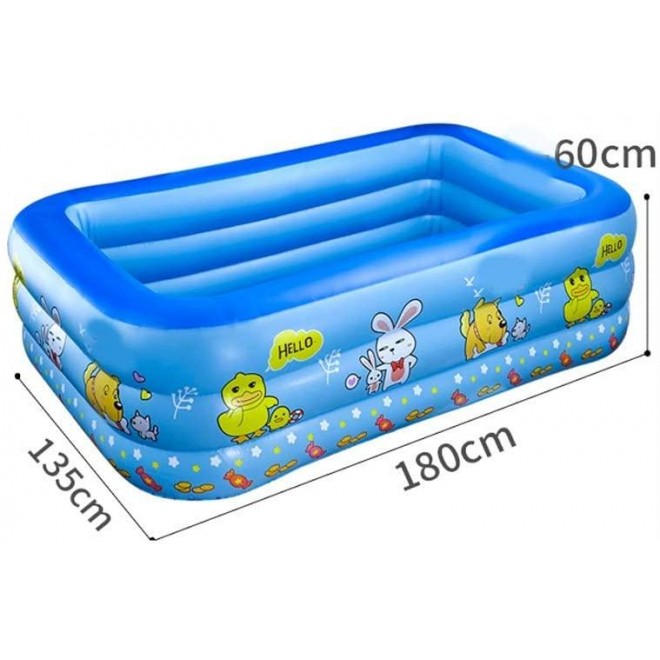 Summer Outdoor Inflatable Swimming Pool, Inflatable Pool, Kiddie Pool, Family Inflatable Swimming Pool, Marine Ball Pool for Kids Adult Outdoor Garden Backyard Summer Water Party ,For Home Backyard Ga