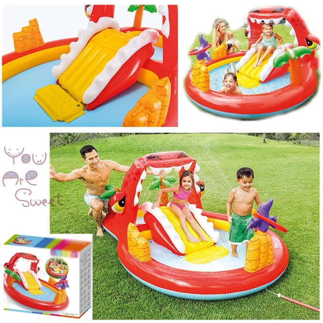 ZHENGRUI Swimming Pool Blow Up Pool Summer Water Center Kids Adult Age 3+ Outdoor Garden Party Adults Children Above Ground Backyard