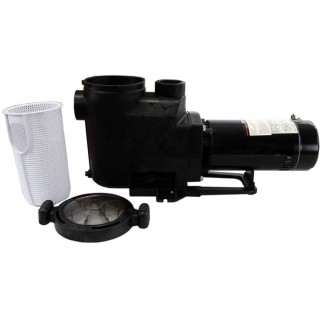 Rx Clear Silent-Flow 1 HP In-Ground Pool Pump with 2-Inch Ports | 48 Frame Motor | 115/230 Volts | 15/7.5 Amps | See Through Lid | High Working Performance | Low Noise Level