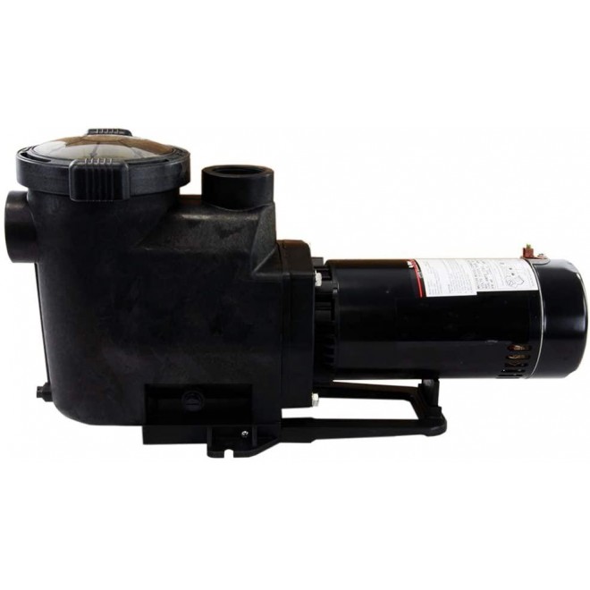 Rx Clear Silent-Flow 1 HP In-Ground Pool Pump with 2-Inch Ports | 48 Frame Motor | 115/230 Volts | 15/7.5 Amps | See Through Lid | High Working Performance | Low Noise Level