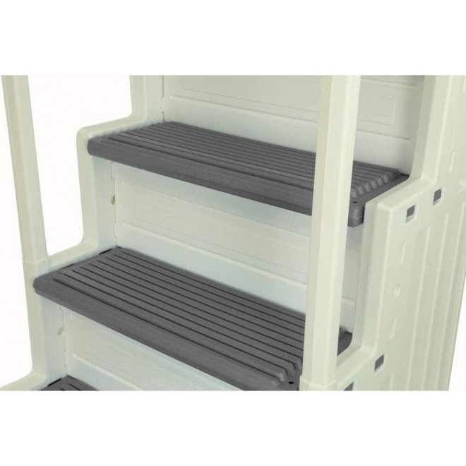 Confer Plastics Access Pool Step 1 (White with Grey Steps)