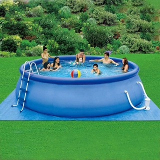 BGSFF Inflatable Swimming Pool for Kids Adults,Large Round Swimming Pool Above Ground,Blow Up Pool with Filter Pump for Garden-A 360x76cm(142x30inch)
