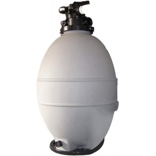 Rx Clear Patriot 24-Inch Sand Filter | 250 Lb Sand Capacity | for Above Ground Swimming Pools Up to 33,000 Gallons