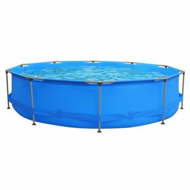 Genuine JL17813US Frame Round 12 Foot Wide 30 in Tall 1,617 Gal Easy aassemblyy Swimming Pool