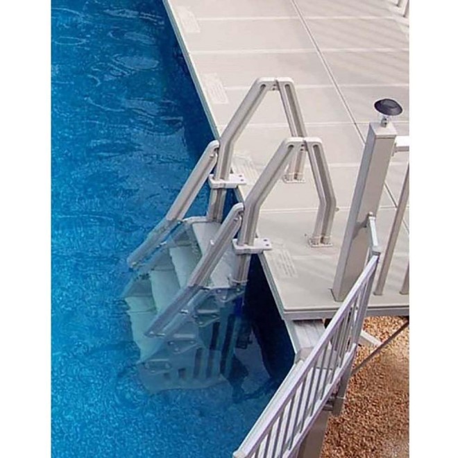 Blue Wave NE1160T Deluxe In-Pool Step for Above Ground Pools, 24-Inch, Taupe