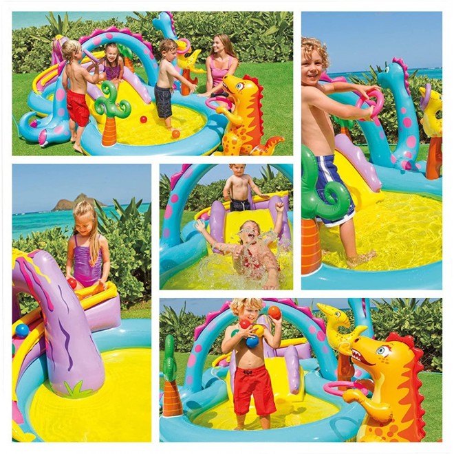 ZHENGRUI Swimming Pool Family Lounge Pool PVC Durable Inflatable Lounge Pool Backyard Garden Outdoor Party Age 3+ Adults Children Above Ground Backyard