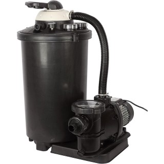 FlowXtreme 16-in, 100lb Sand Filter System for Above Ground Pools with Multiport Valve, 1 HP, 5,400 GPH, 50-ft Max Head