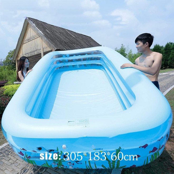 ZHENGRUI Ocean Inflatable Swimming Pool Full Sized Pool Above Ground Backyard Pool Kids Adult Age 3+ Outdoor Garden Party Kids Adult Age 3+ Outdoor Garden Party