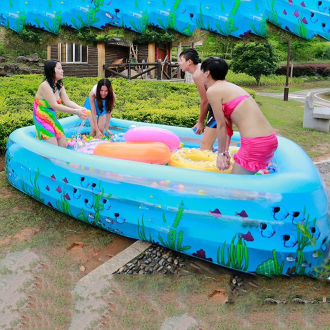 ZHENGRUI Swimming Pool Blow Up Pool Outdoor Swimming Pool Backyard Garden Outdoor Party Age 3+ Kids Adult Age 3+ Outdoor Garden Party