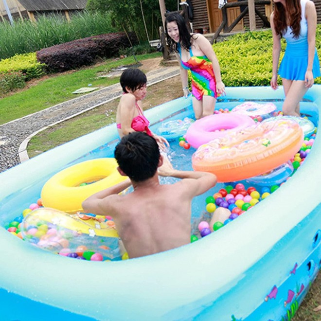 ZHENGRUI Ocean Inflatable Swimming Pool Full Sized Pool Above Ground Backyard Pool Kids Adult Age 3+ Outdoor Garden Party Kids Adult Age 3+ Outdoor Garden Party