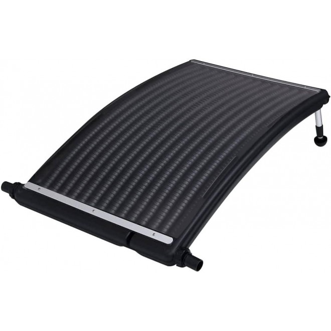 LUSHAZER Solar Heating Kit, Curved Solar Pool Heater, Spa Accessory Backyard Garden, for Above-Ground Pools, Environmentally, for Boat Shed Farm Home Residential Commercial House 43.3