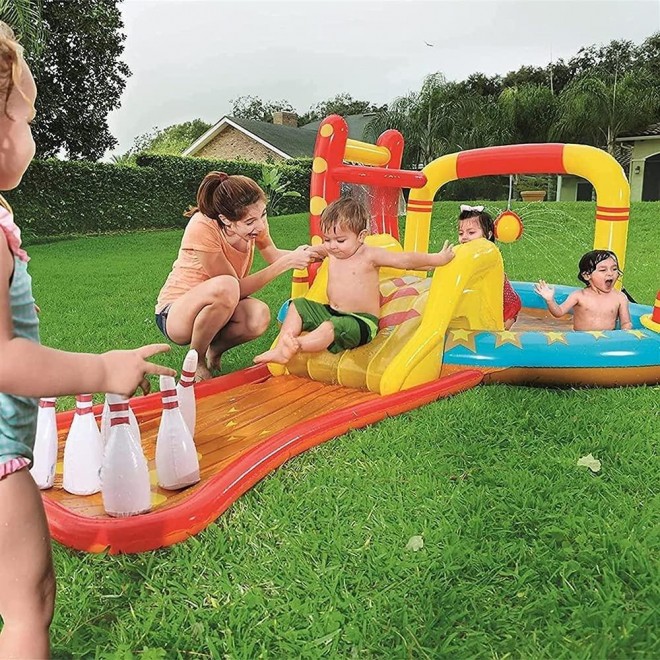 2-6 Years Old Inflatable Swimming Pool for Kids and Adults, Blow Up Kiddie Pool, 435213117CM Family Lounge Pool, Used for Backyard Summer Water Party Outdoor