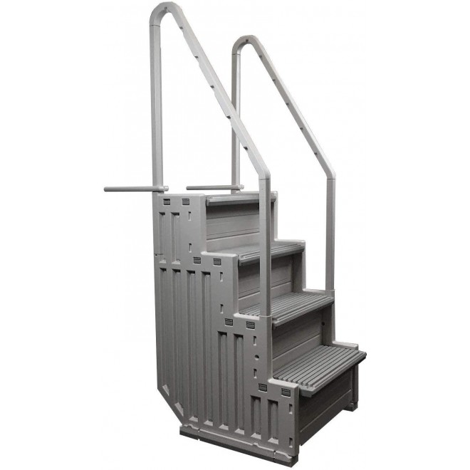 Confer Step-1 Above Ground Pool Ladder Heavy Duty Step Entry + Step Sand Weight