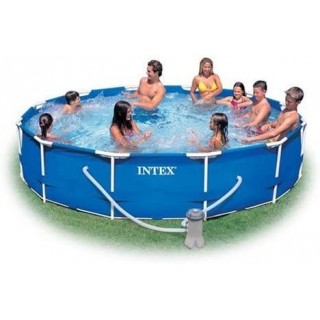 Intex 12-Foot by 30-Inch Metal Frame Pool Set