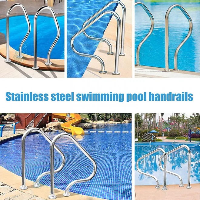 Handrail Swimming Pool Handrail, Pool Rail Covers 4ft, Handrails for Inground Pools Rail, Hand Rails Accessories for Spa Pool Entry Railings
