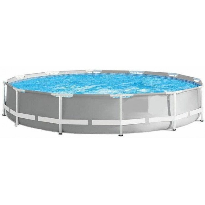 popel 12 Foot x 30 Inches Prism Frame Above Ground Pool w/ 530 GPH Filter Pump Swimming Pools Kid Pool Plastic Pool Clearance Pools Swimming Pools Above Ground Pools for Adults Small Pool, 2391102