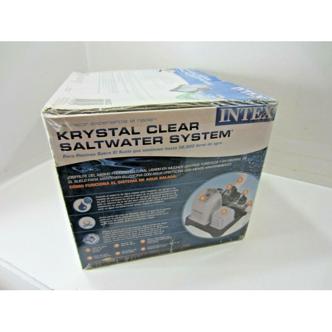 INTEX Krystal Clear Saltwater Pool System 2 Stage Filter CS8110 15k GAL