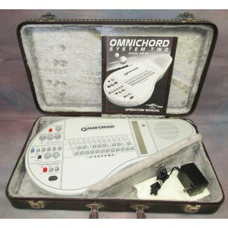 Suzuki Omnichord OM-84 System Two w/ Hard Case Power Supply Manual TESTED! WORKS
