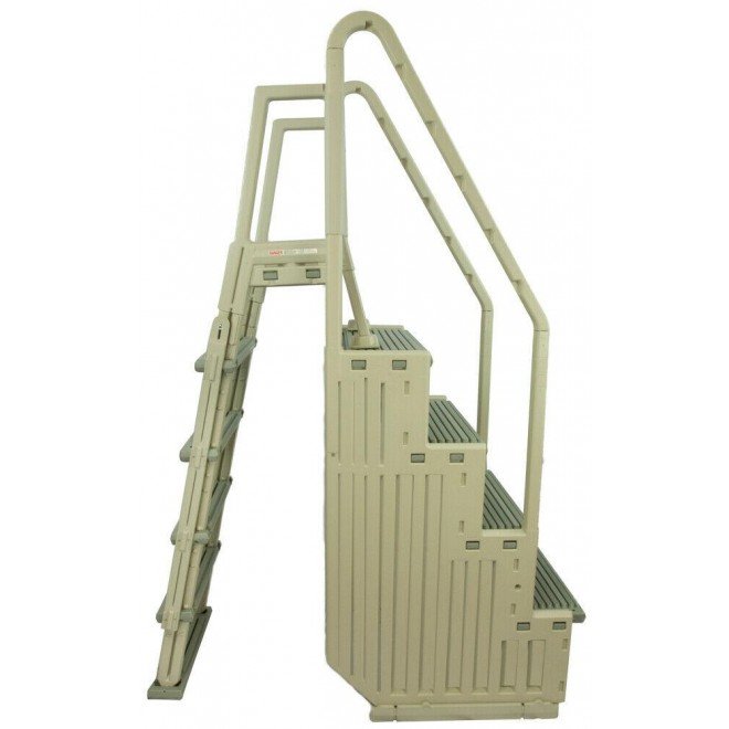 Confer Step 1 & In-Pool Ladder Above Ground Swimming Pool System - Choose Color