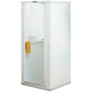 Portable Compact Mobile Home Stand Up Shower Stall Kit 32 in x 32 in