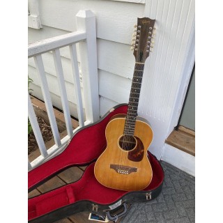 1972 Gibson LG-12 Natural Finish 12-String Acoustic Guitar w Original Case