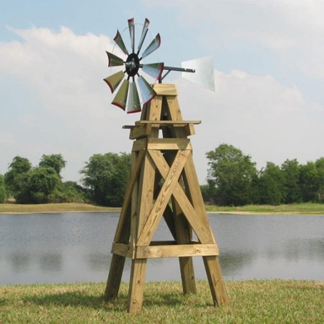 30-inch Windmill Head w/Plain Rudder & Instructions to Build an 8-Foot Tall Windmill