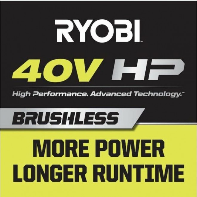 Ryobi RY40580 18″ 40V HP Chainsaw Kit with Case Battery & Charger